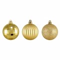 Northlight Seasonal Northlight Seasonal 31756353 Vegas Gold -Finish Shatterproof Christmas Ball Ornaments 31756353